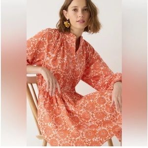 J Crew Orange Paisley Dress - NEW